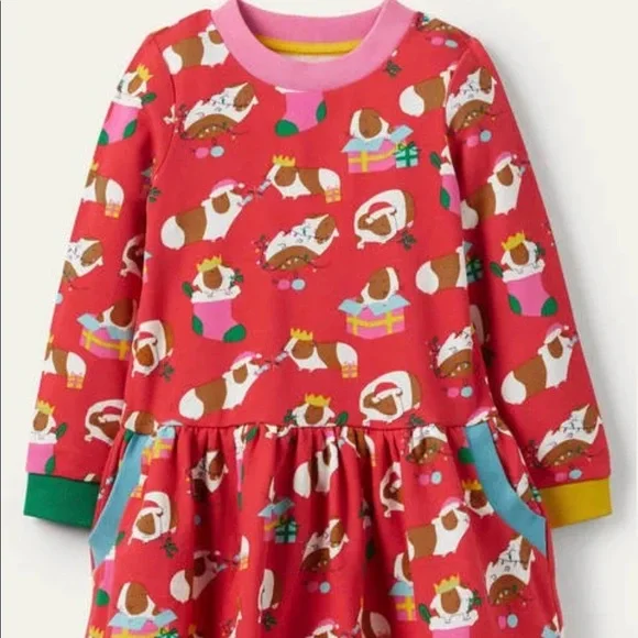 Mini Boden | Dresses | Nwt Mini Boden Cosy Festive Sweatshirt Dress |  Poshmark